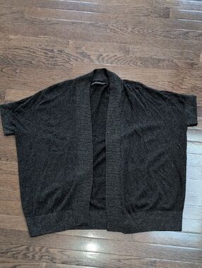 AllSaints Grey Oversized Open front Cardigan Sweater Size Xs *Note Pilling*